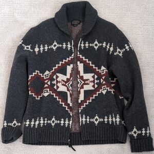 Pendleton Four Corners Zip Sweater Size XL